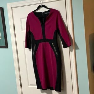 Homeyee dress size 8 color block stretch